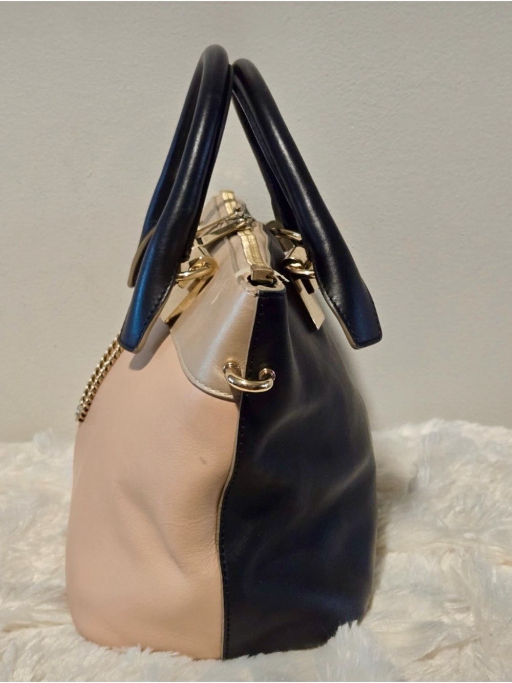 Chloe Medium Leather Two Tone Baylee Shoulder Bag